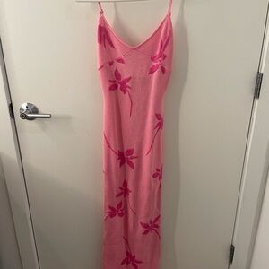 White Fox Boutique Pink Floral Dress